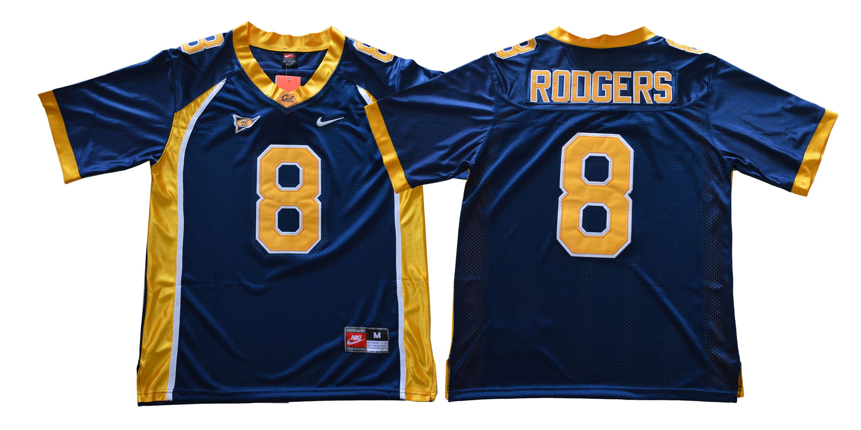 Men California Golden Bears #8 Rodgers Blue Nike NCAA Jerseys->->NCAA Jersey